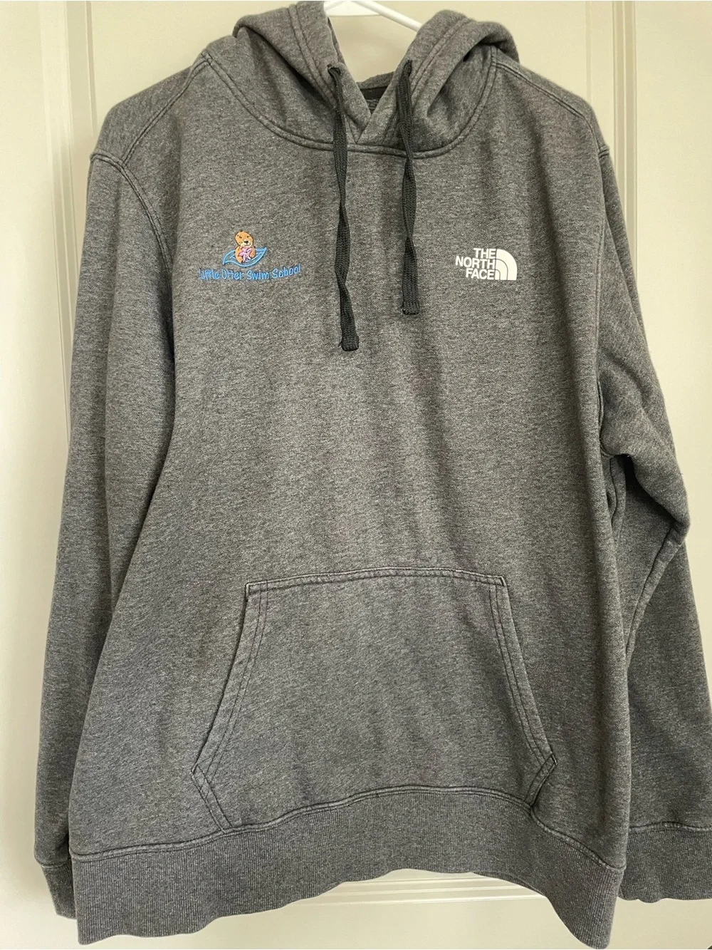 The North Face Gray Pullover Hoodie | Little Otter Swim School | Men’s XL